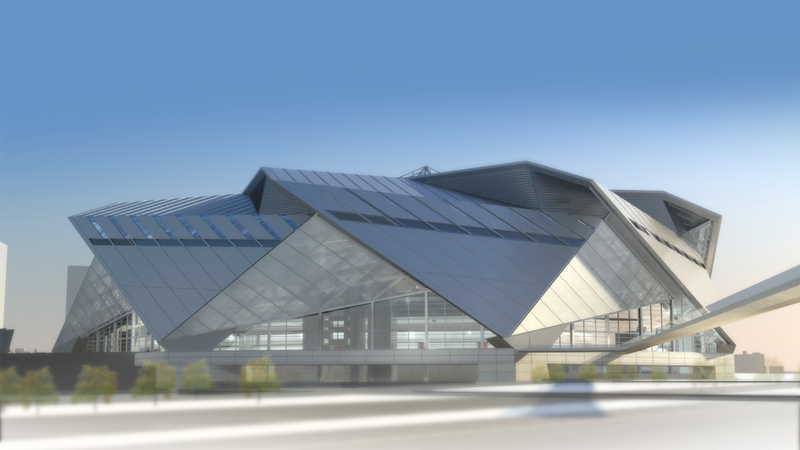 Illustration for article titled New Looks At The New Falcons Stadium